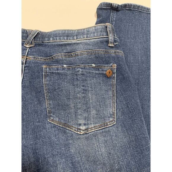 Democracy Womens Denim Jeans Low Rise Distressed Blue Size 6 - Picture 12 of 13